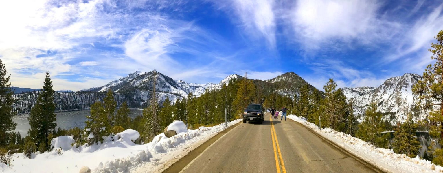 Wintertime tour package to Yosemite and Lake Tahoe outdoor adventures